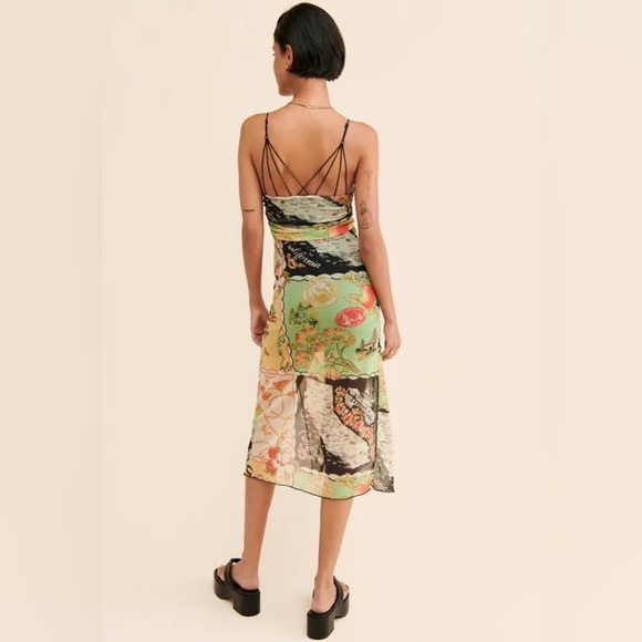 Urban Outfitters Wild Side Mesh Slip Dress - Picture 3 of 12